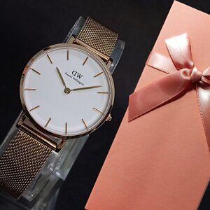 Daniel Wellington Women's Quartz Mesh Band Ultra Slim Wristwatch